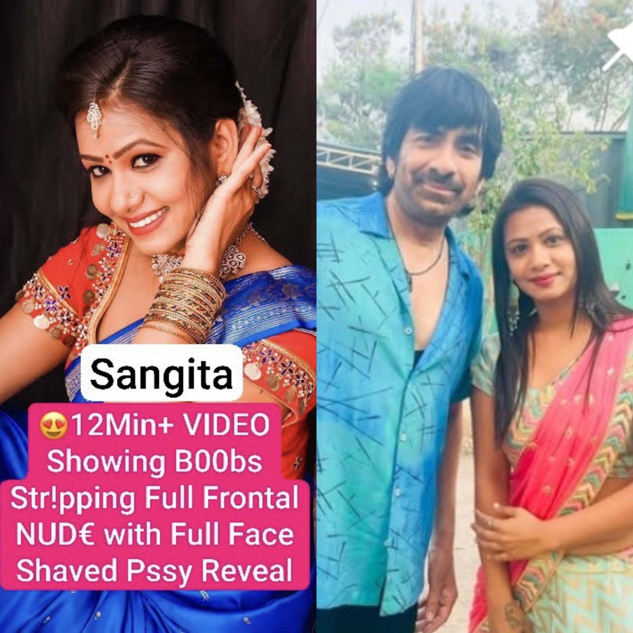 SANGITA Famous Actress Influencer Nude Sex VIDEO Showing Boobs Stripping Full